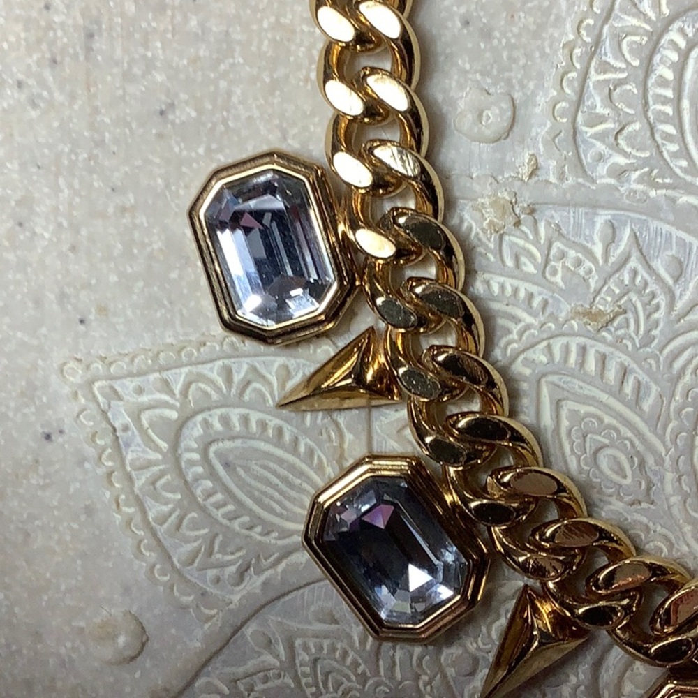 Juicy Couture Gold and Silver Necklace with Crystal Accents - Picture 3 of 4